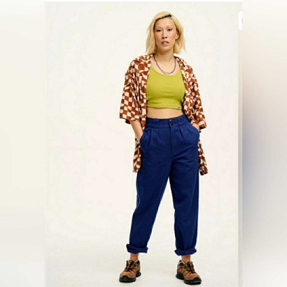 Lucy & Yak Blue Addison Trousers Pants